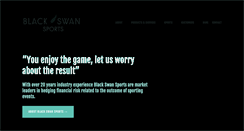 Desktop Screenshot of blackswansports.com